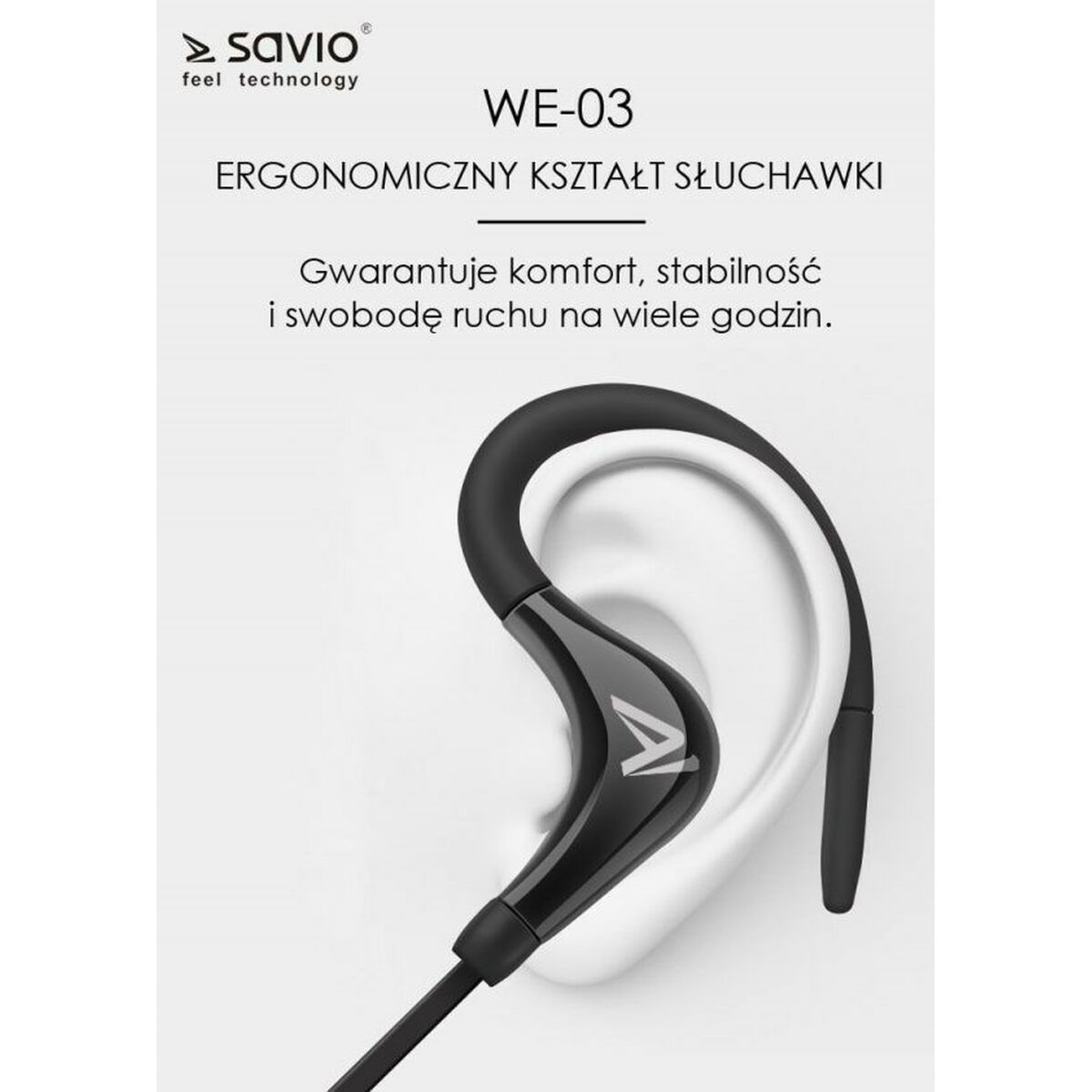 Bluetooth Urheilukuulokkeet Savio WE-03 Musta